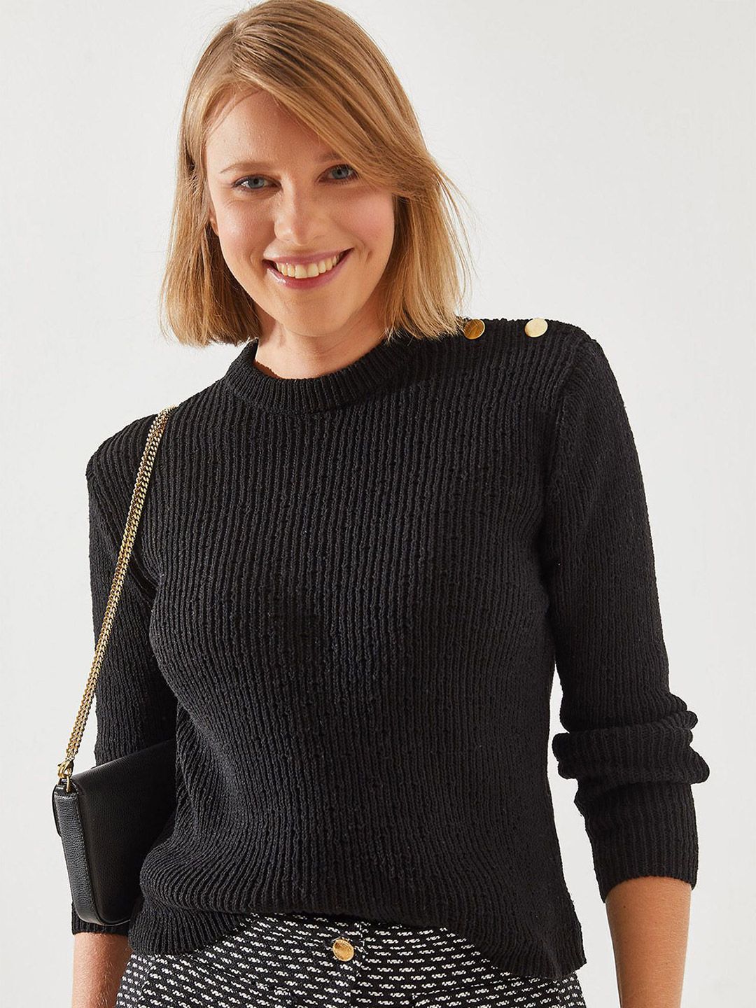 BIANCO LUCCI Women Solid Top-image-6