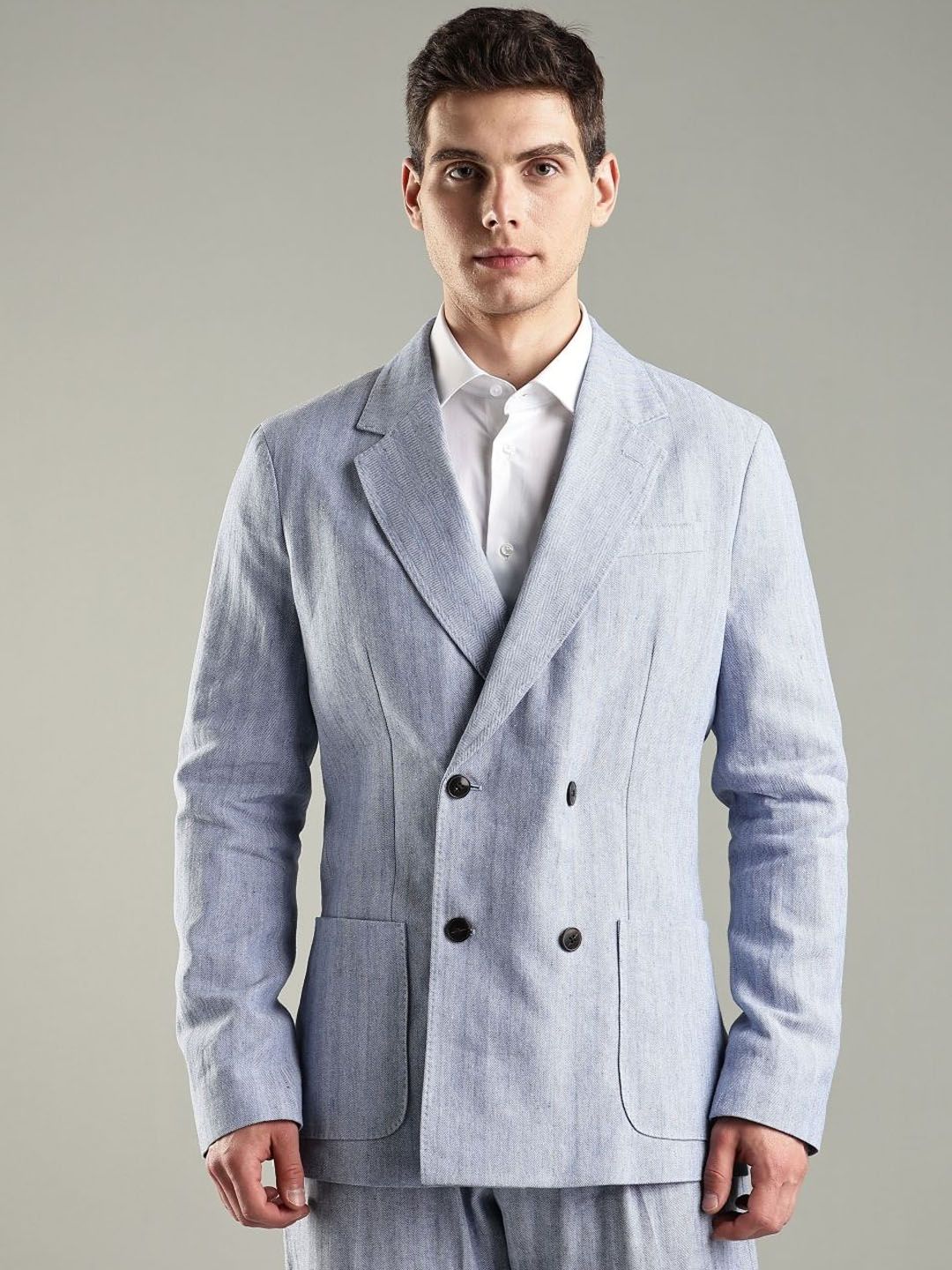 Tommy Hilfiger Self-Design Relaxed-Fit Formal Blazer-image-39