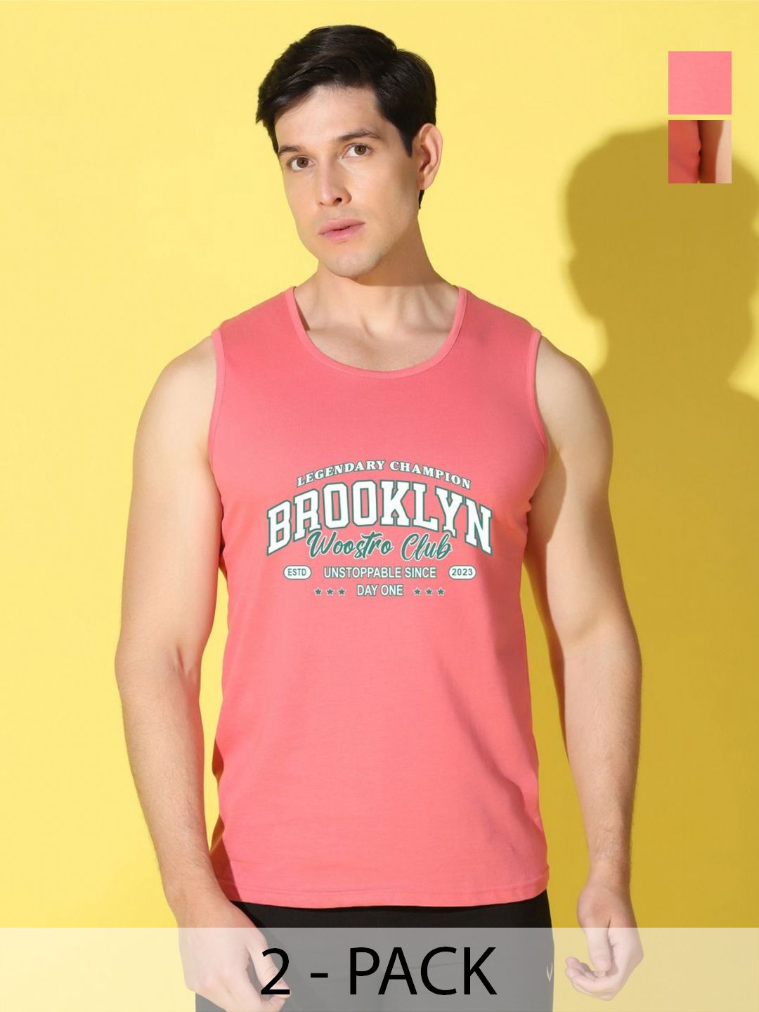 WOOSTRO Men Typography 2 Printed Raw Edge Slim Fit T-shirt-picture-16