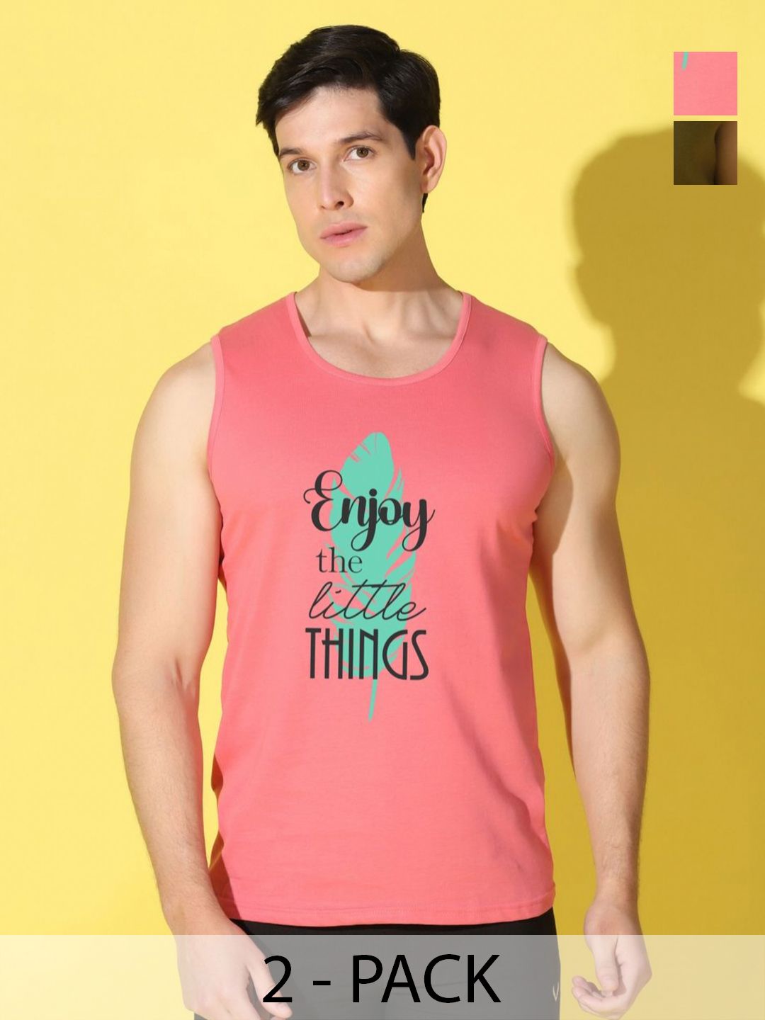 WOOSTRO Men Pack Of 2 Printed Slim Fit T-shirt-picture-31