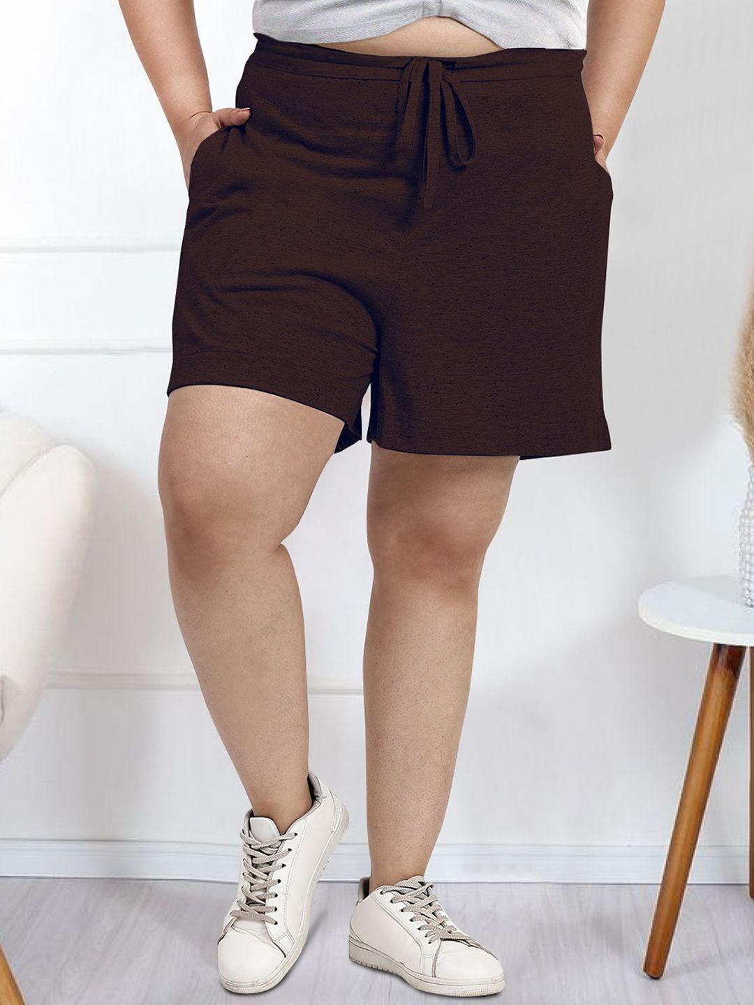 wild U Women Plus Size High-Rise Yoga Shorts-picture-24