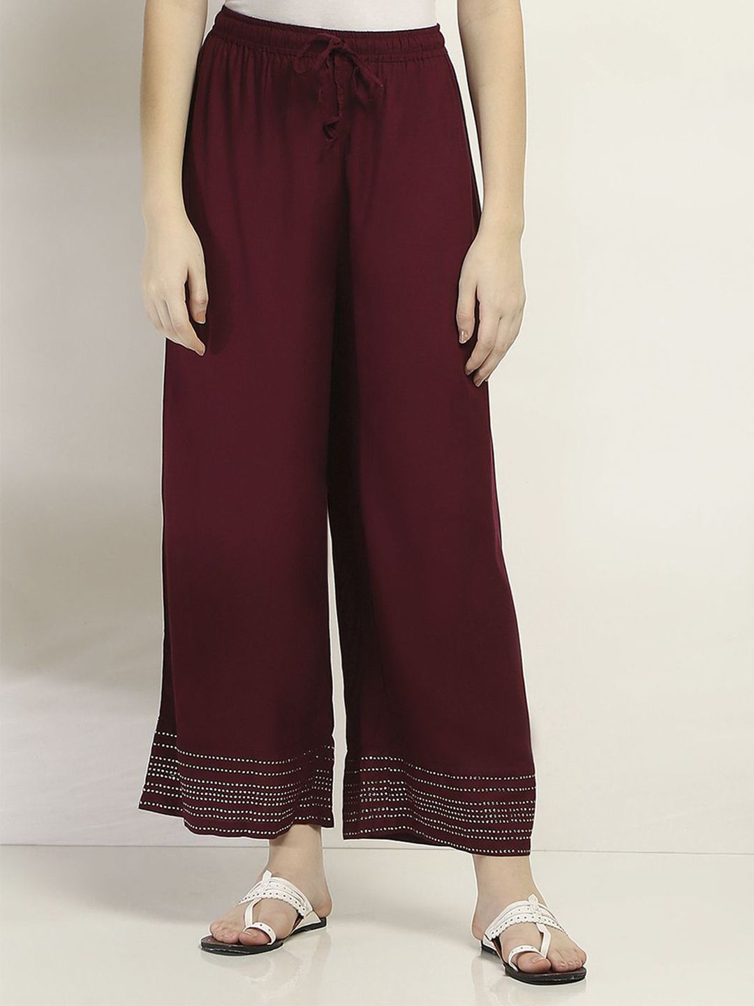 Rangriti Women Knitted Ethnic Palazzos-picture-19