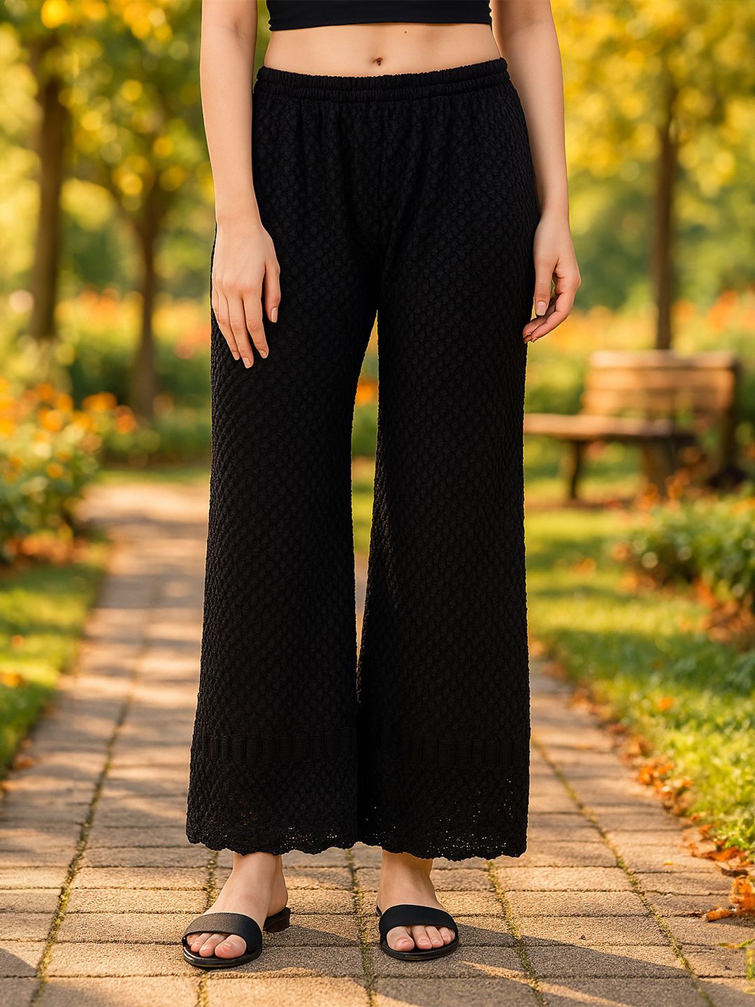 Miaz Lifestyle Women Ethnic Motifs Embroidered Ethnic Palazzos-picture-29