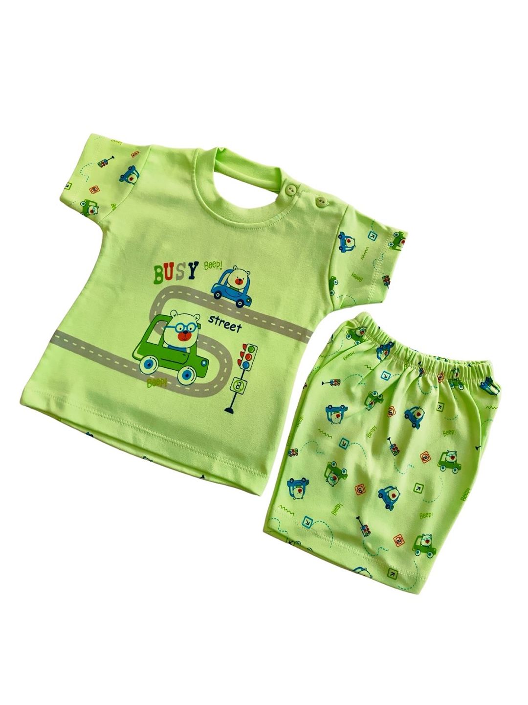 BAESD Boys Printed Pure Cotton T-shirt with Shorts-picture-27