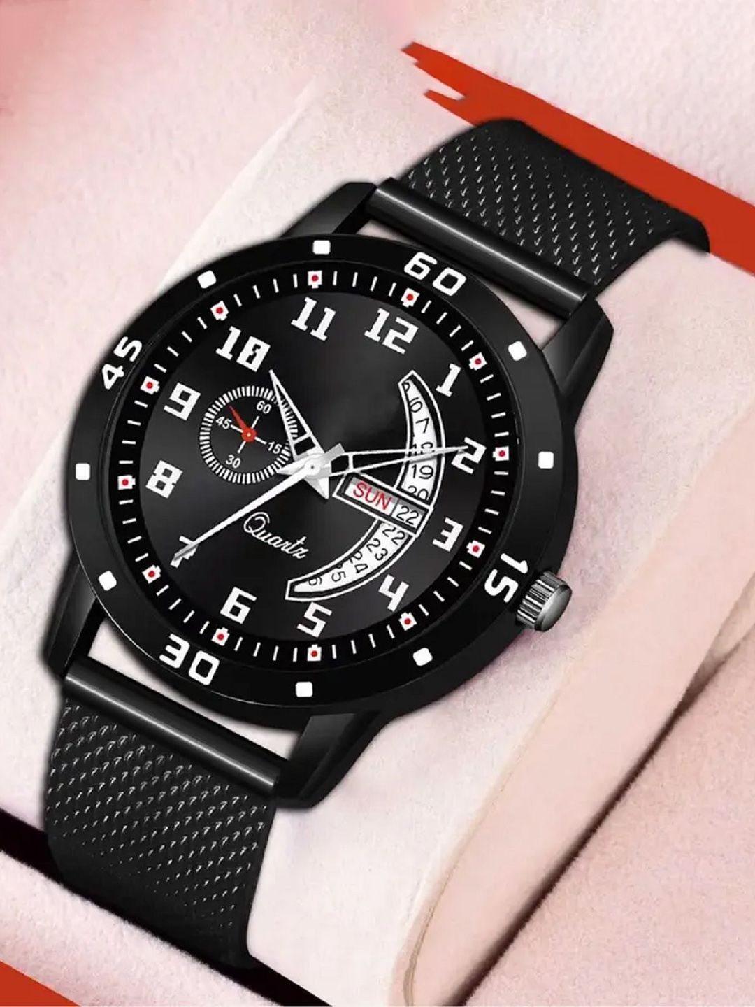 SZN Men Dial & Straps Analogue Watch DD PU BlackSZN-picture-46