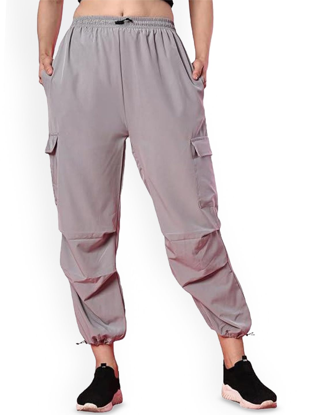 Funday Fashion Women Solid Cargos Trousers-picture-14