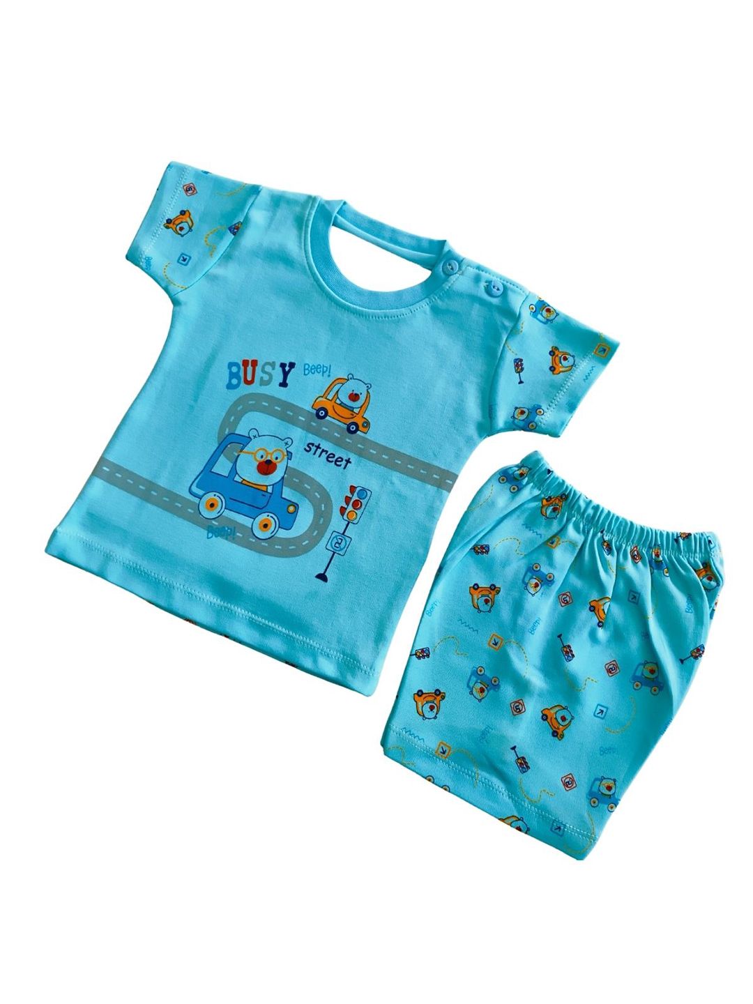 BAESD Boys Printed Pure Cotton T-shirt With Shorts-picture-28