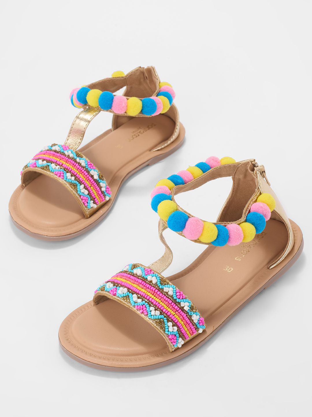 Pantaloons Junior Girls Open Toe Flats-picture-16