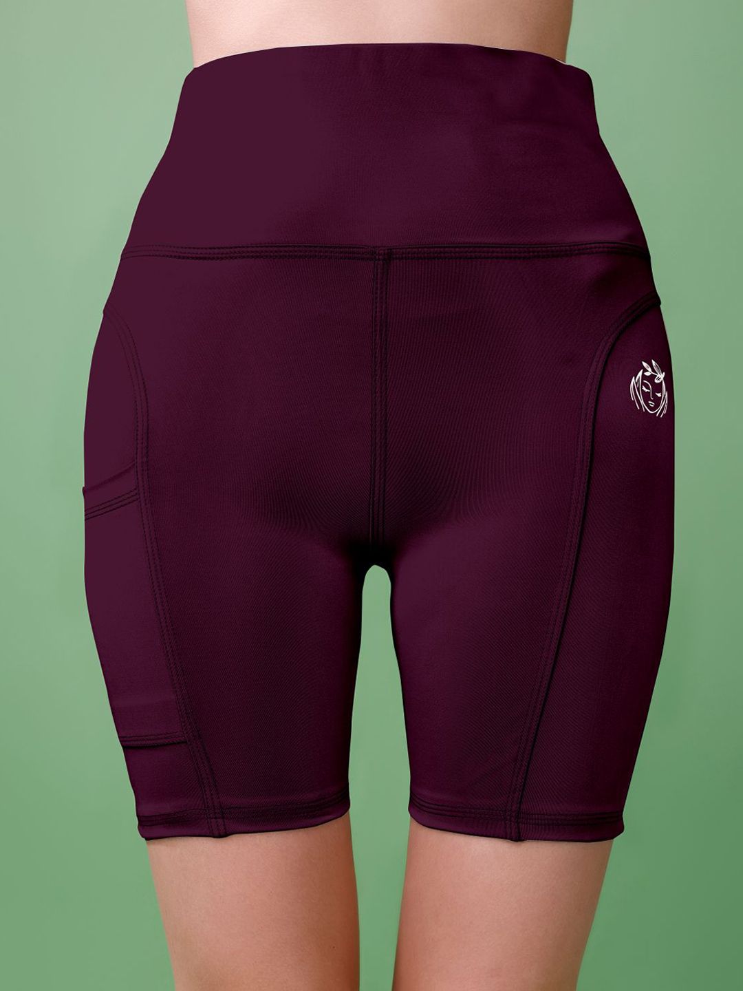 POOJARAN SAREE Women High-Rise Training or Gym Sports Shorts-picture-29