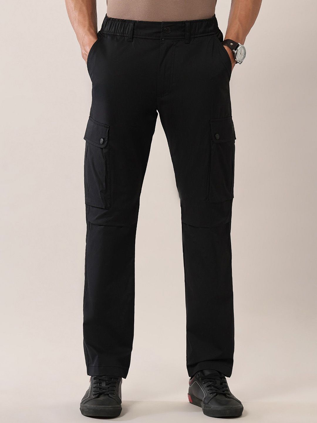 U.S. Polo Assn. Denim Co. Men Slim Fit Cargos Trousers-picture-24