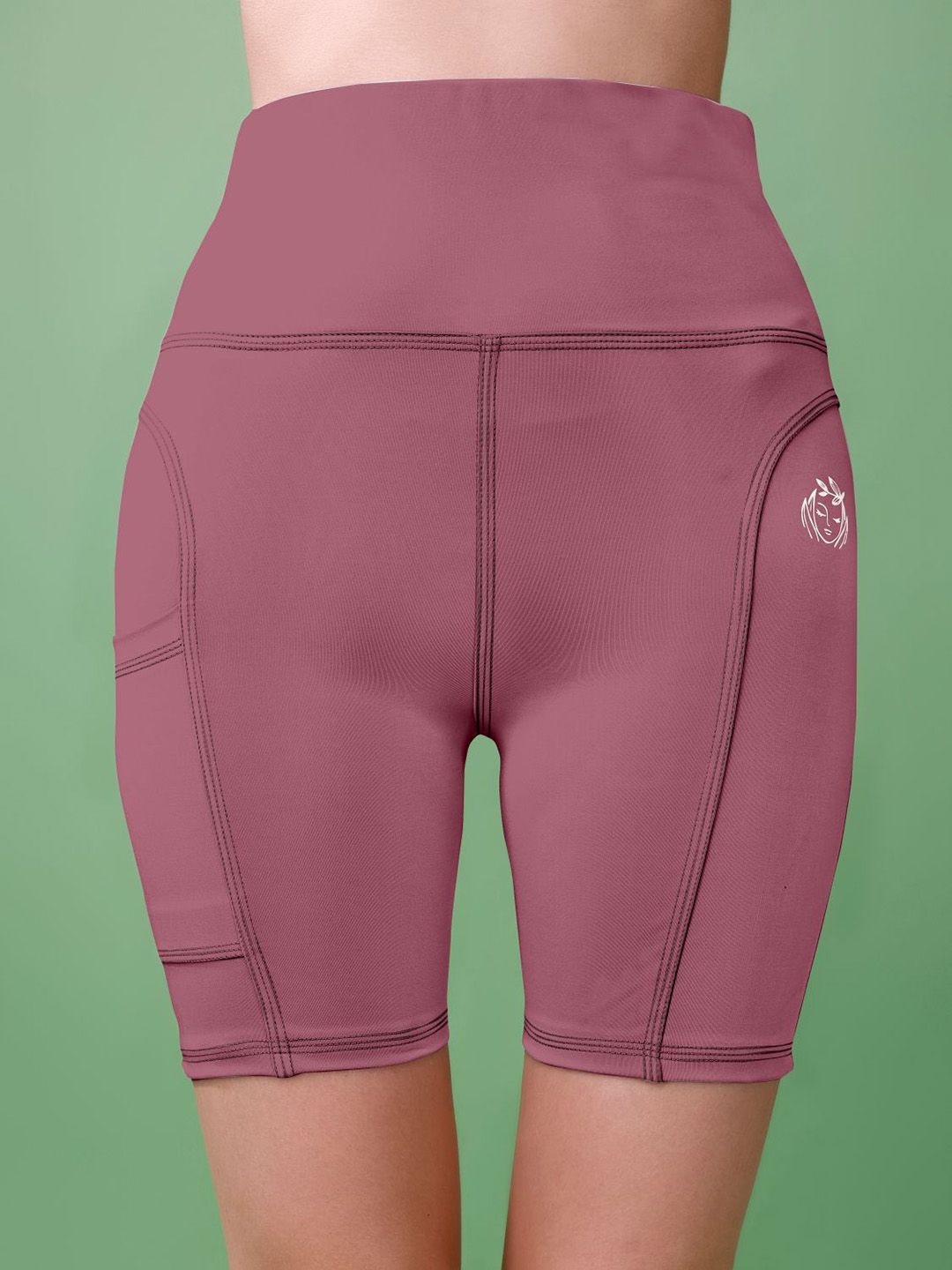 POOJARAN SAREE Women High-Rise Training or Gym Sports Shorts-picture-38