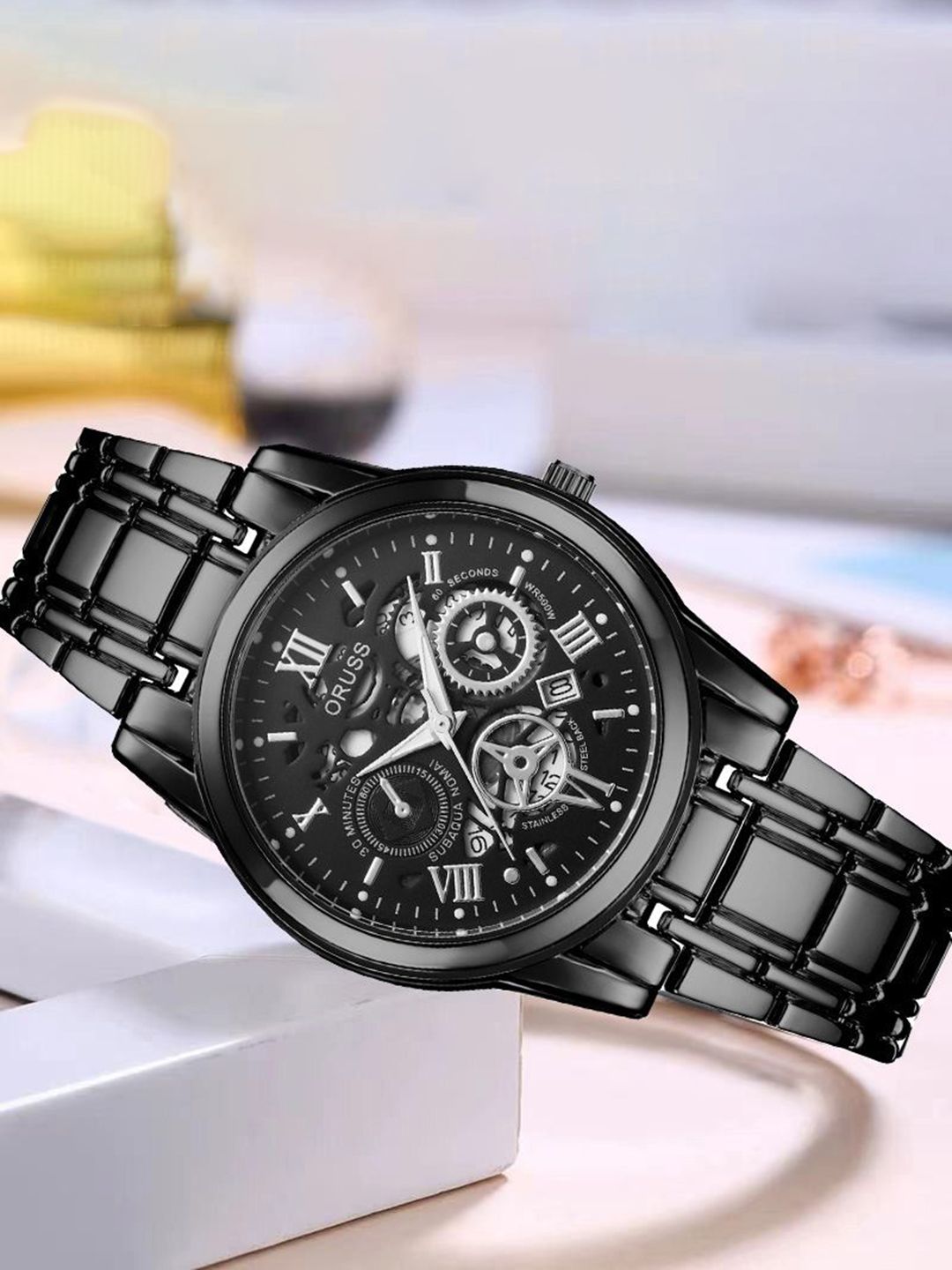 ORUSS Men Dial & Stainless Steel Straps Analogue Watch IHGIJBFDJBED-picture-33