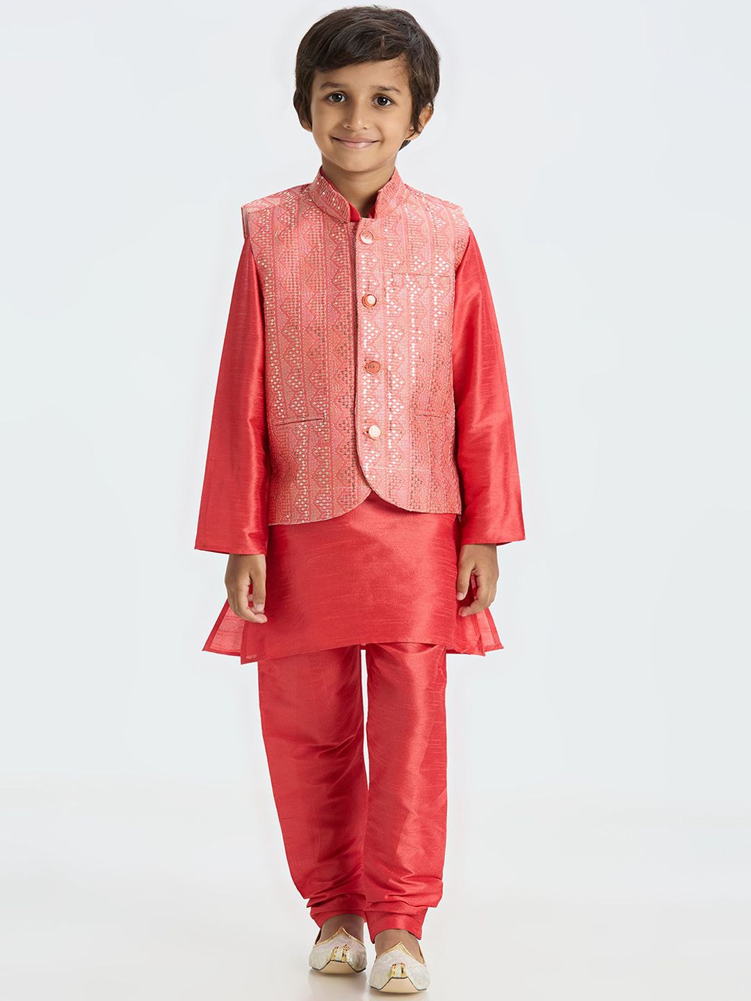 Sangria Boys Embroidered Kurta Set-picture-24
