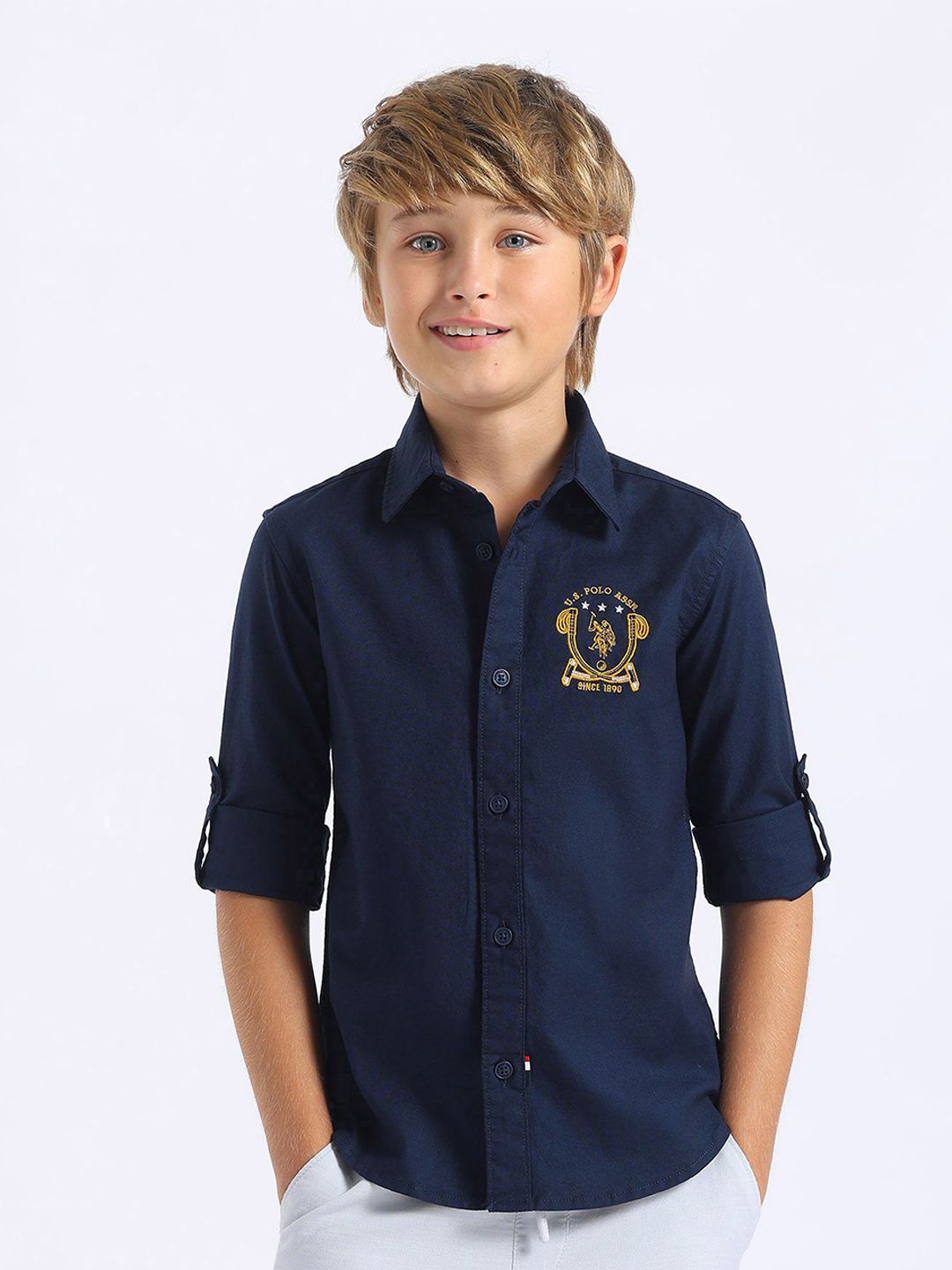 U.S. Polo Assn. Kids Boys Classic Casual Shirt-picture-26