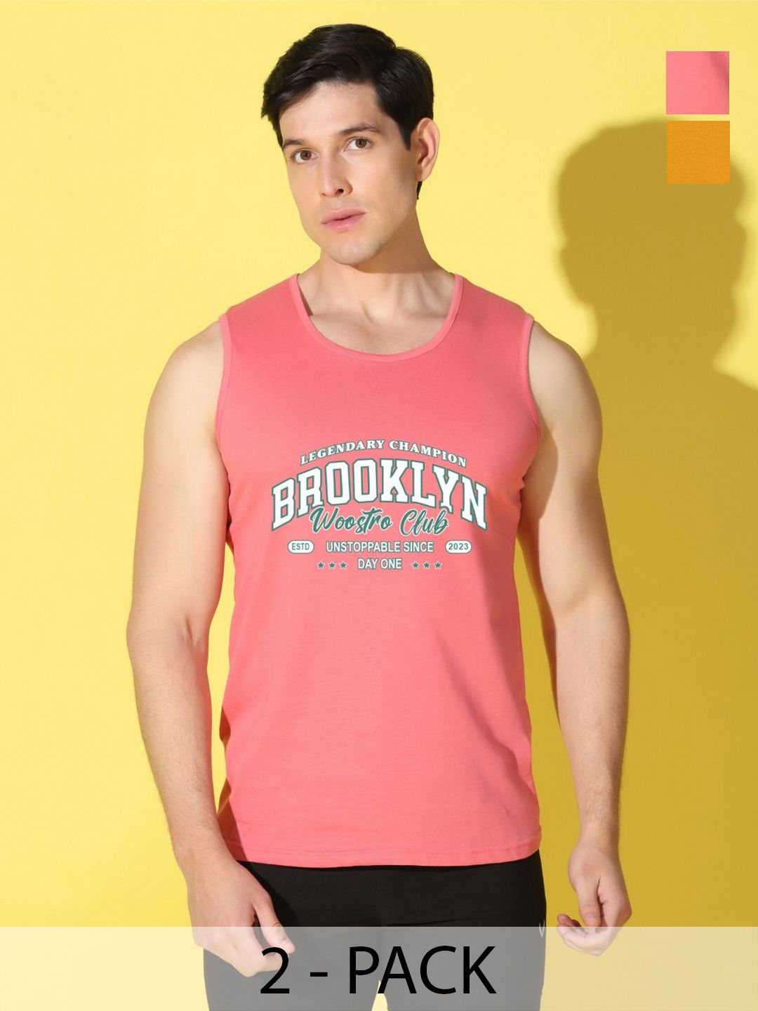 WOOSTRO Men Typography 2 Printed Raw Edge Slim Fit T-shirt-picture-15