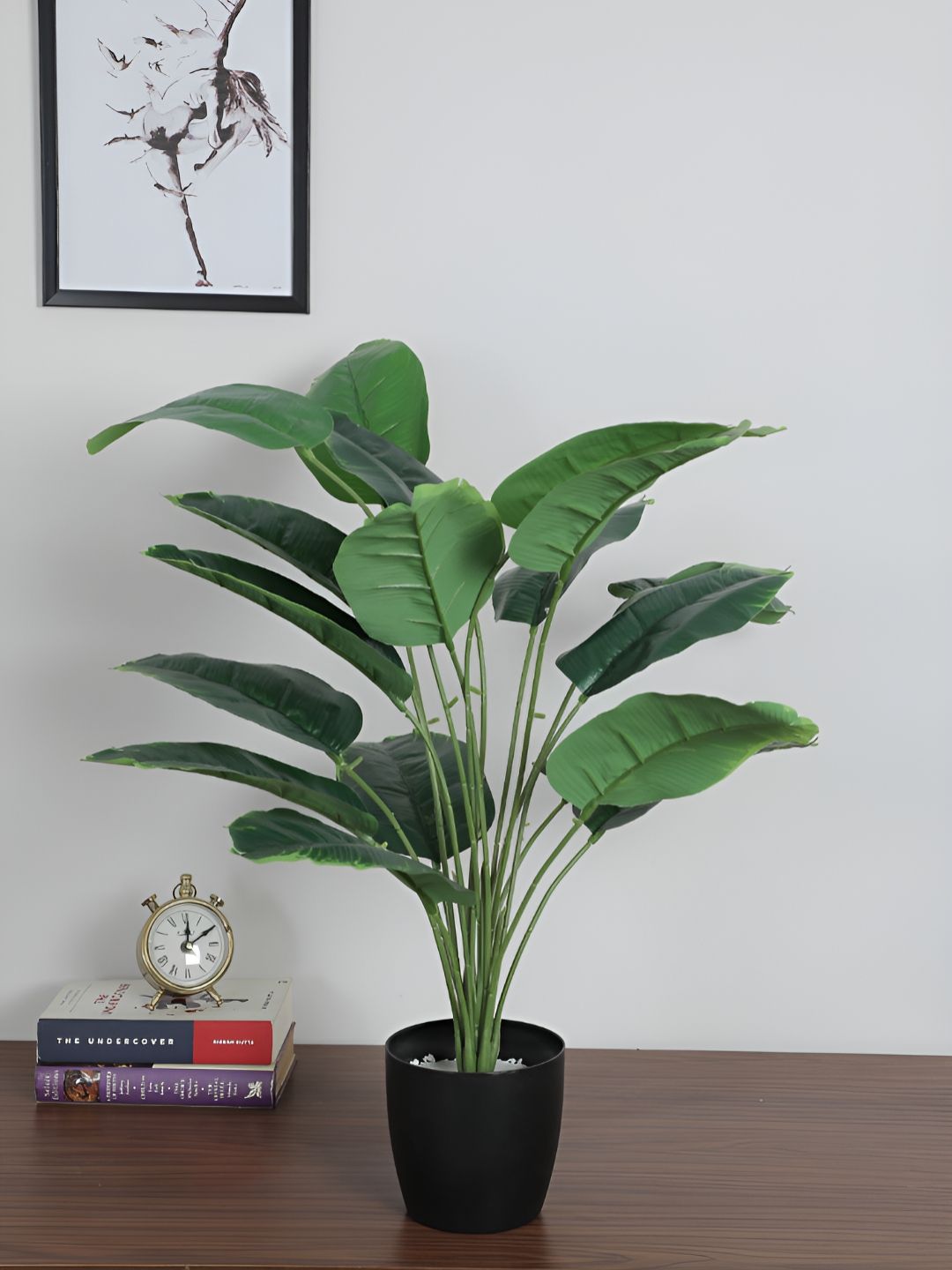 ARICK DECOR White 1 Pieces Artificial Plant With Pot