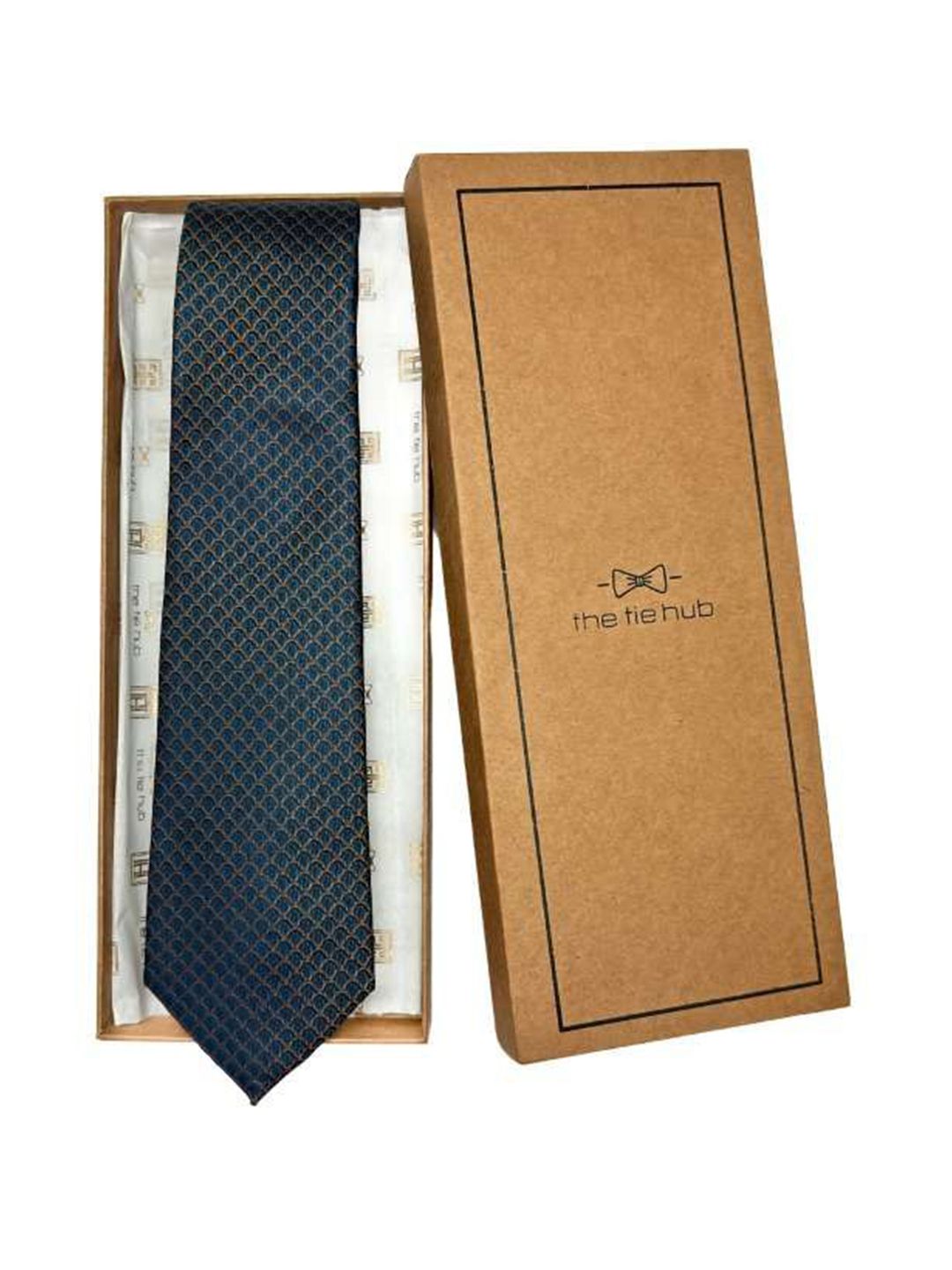 The Tie Hub Men Woven Design Broad Tie-picture-19