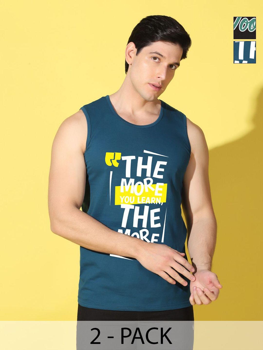 WOOSTRO Men Pack Of 2 Printed Slim Fit T-shirt-picture-27