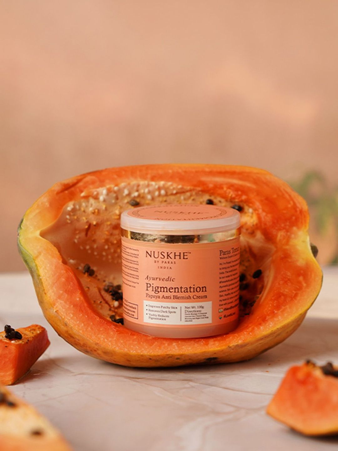 Nuskhe by Paras Pigmentation Papaya Anti Blemish Cream - 100 g-picture-25