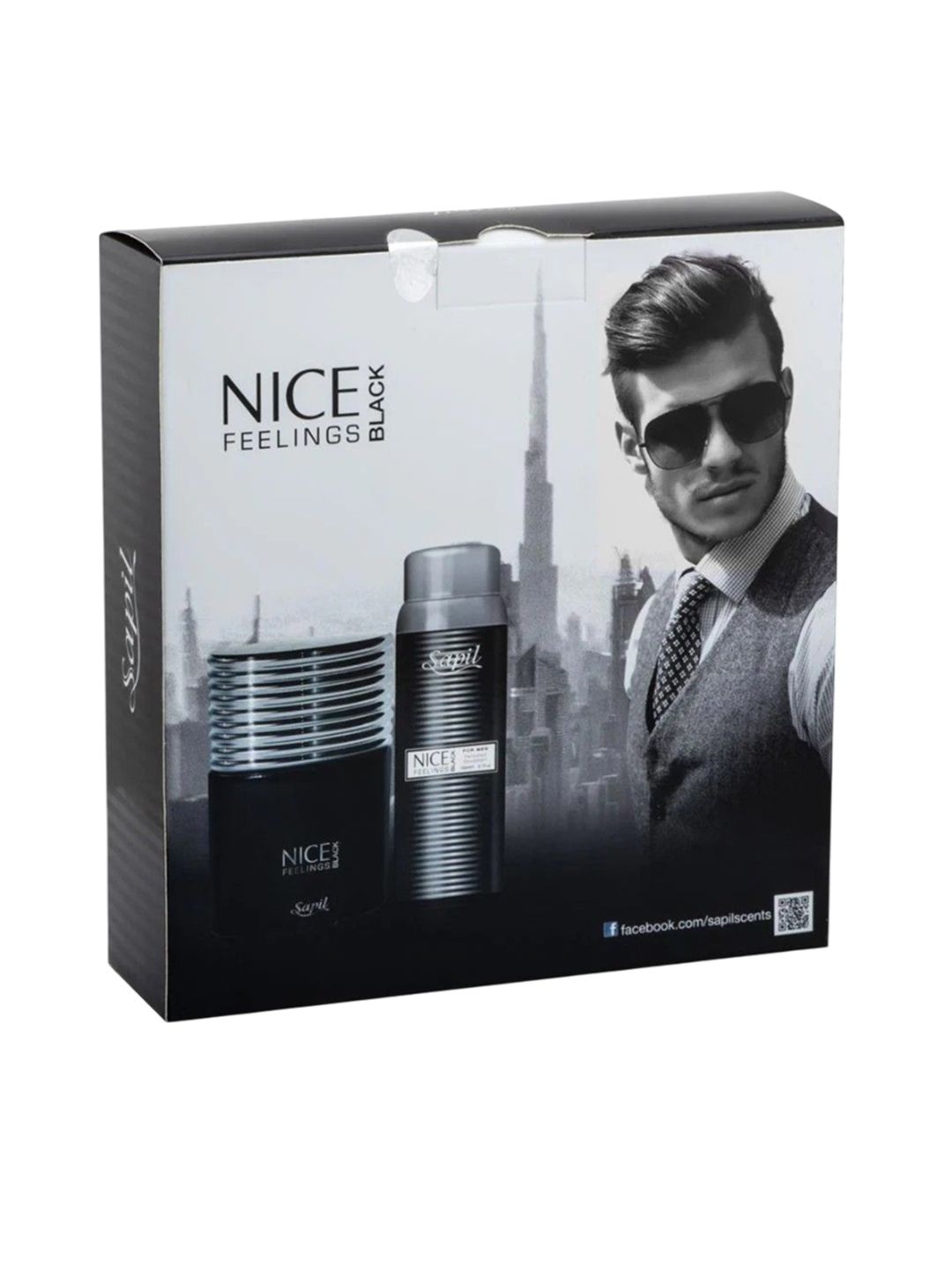 Sapil Men Nice Feelings Black Long Lasting Eau De Toilette - 100 ml & Men Nice Feelings B-picture-11