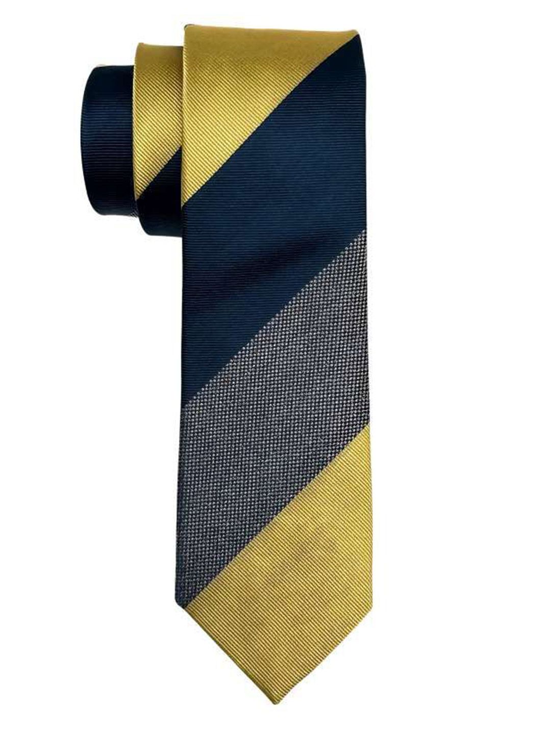The Tie Hub Men Striped Broad Tie-image-0