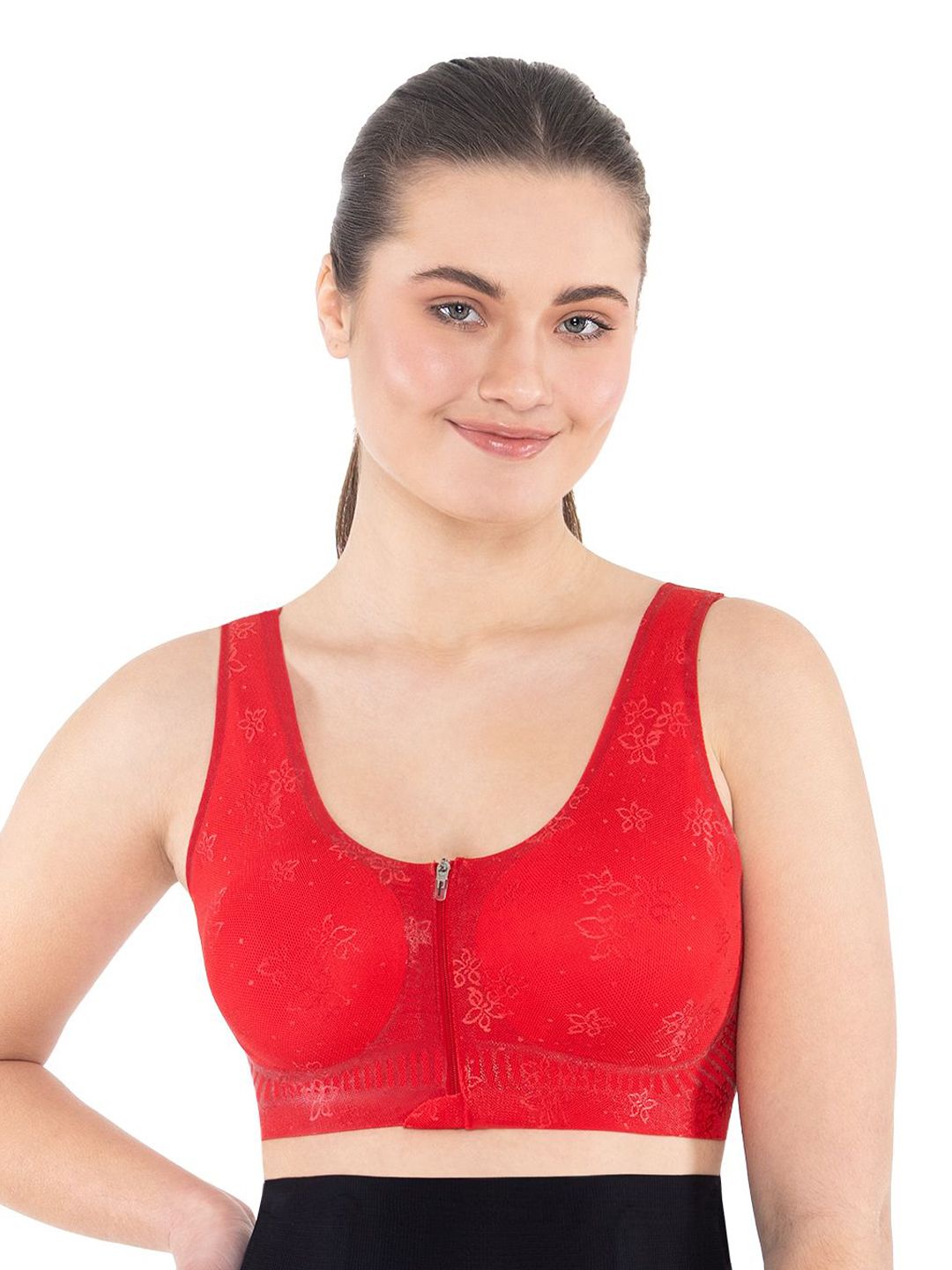 Dermawear Women Breezeology Front Open Premium Non Wired Soft Padded Bra-picture-16