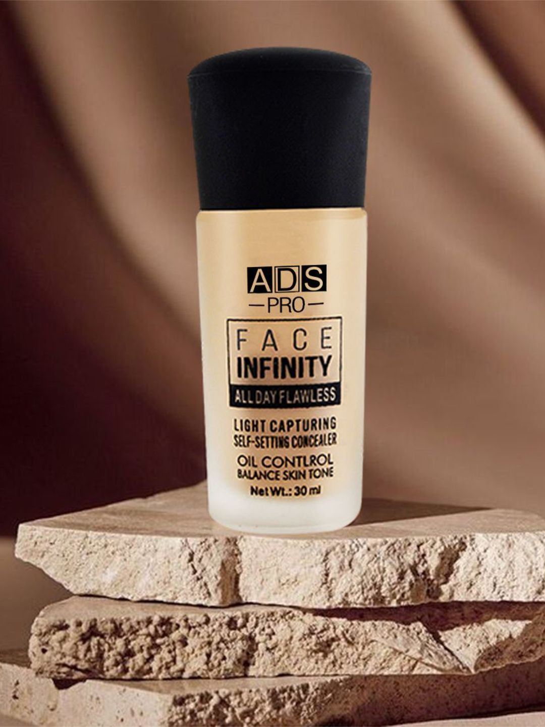 A.D.S Face Infinity Full Coverage Matte Finish Liquid Foundation - 30 ml - Shade 02-picture-11