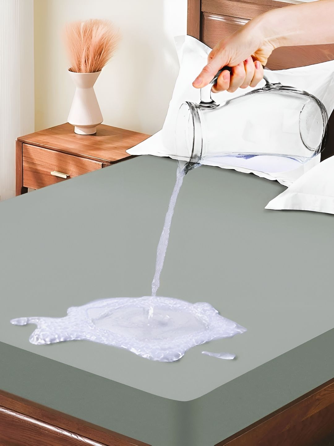 Ultrasleep Grey Terry Water Resistant Mattress Protector-picture-11