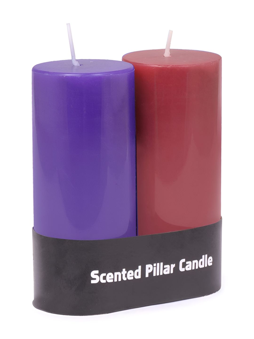 PEEPALCOMM Blue & Red 2 Pieces Pillar Candle-picture-12