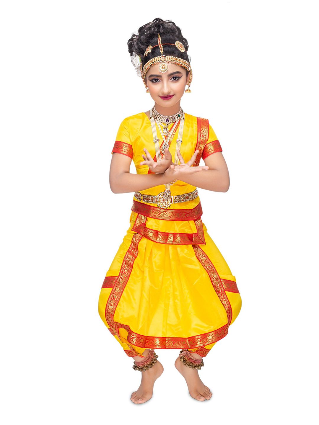 Smuktar garments Girls Bharatnatyam Costume-picture-4
