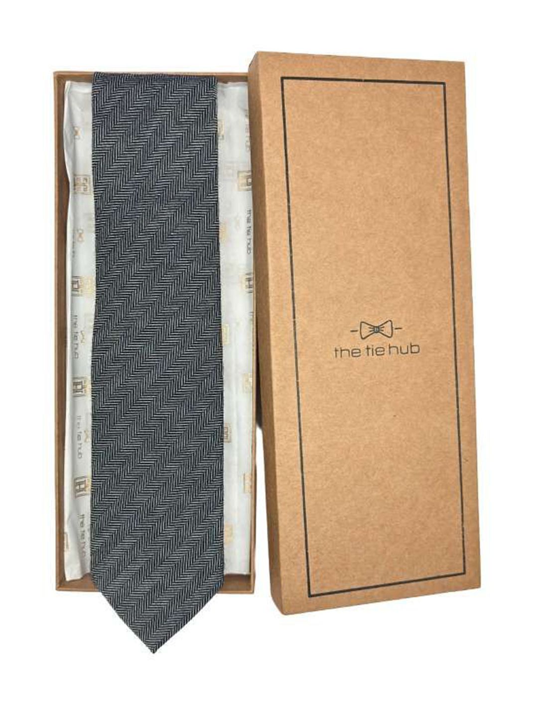 The Tie Hub Men Striped Broad Tie-image-2