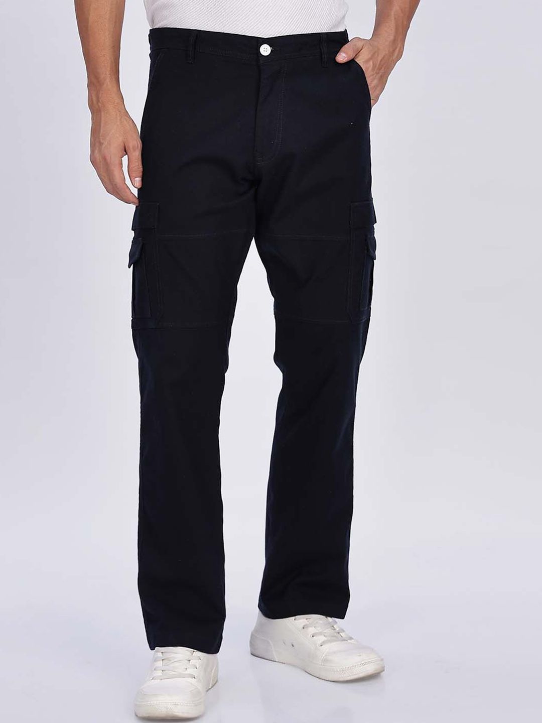 Mast & Harbour Men Loose Fit Mid-Rise Trousers-picture-18