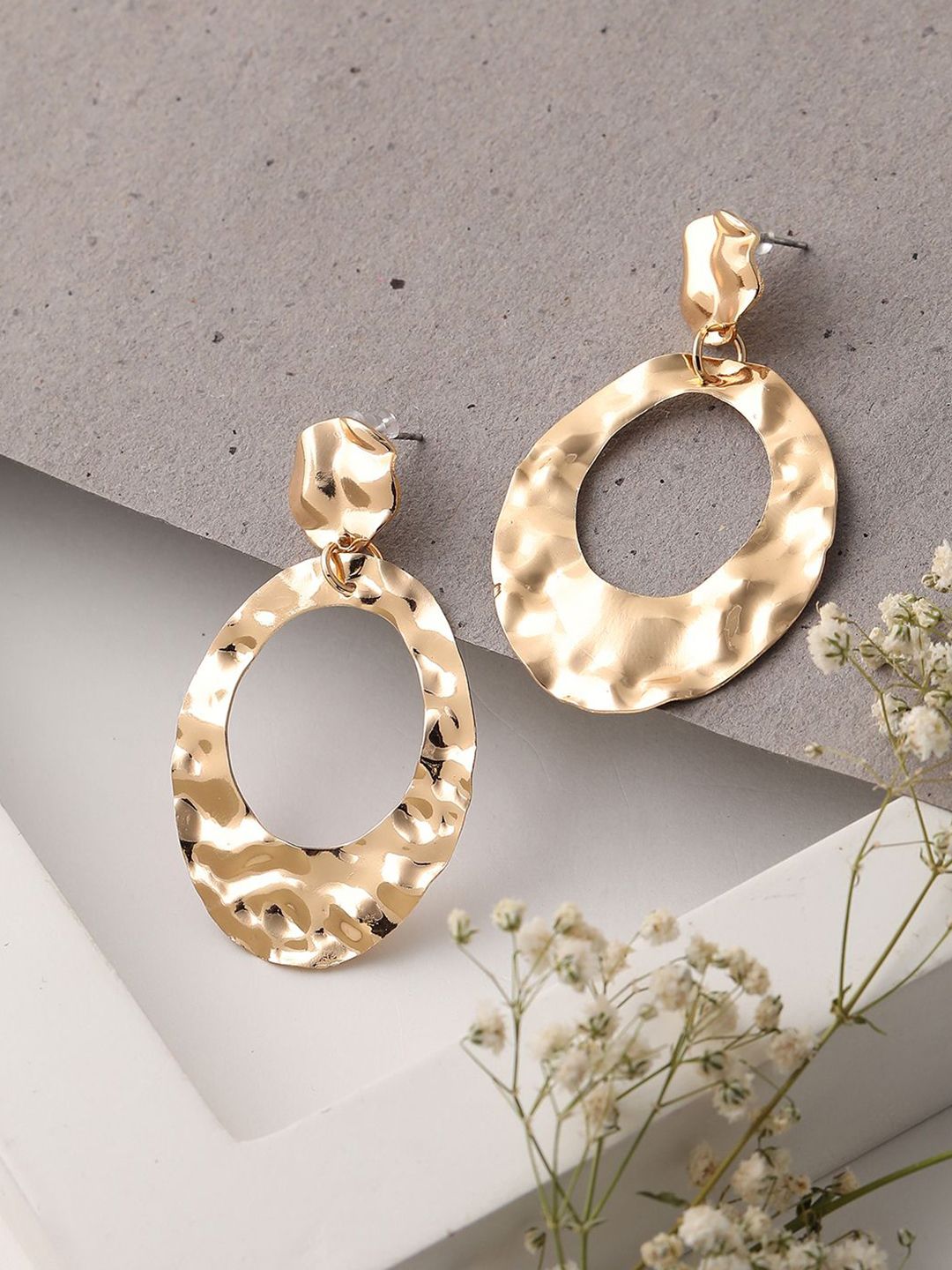 DressBerry Gold-Plated Contemporary Drop Earrings-picture-39