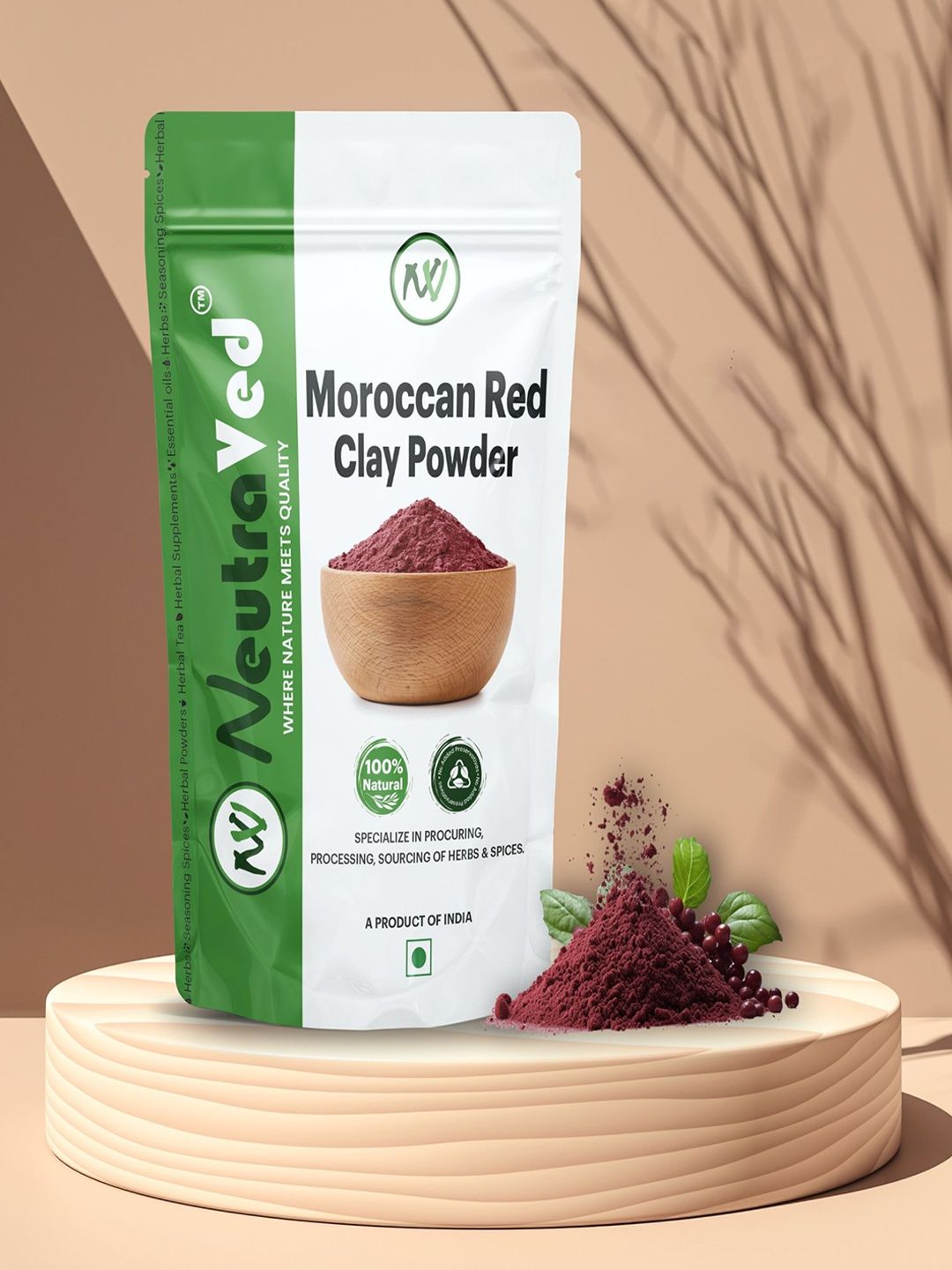 NeutraVed Moroccan Red Clay Powder Mask- 800 g-image-9