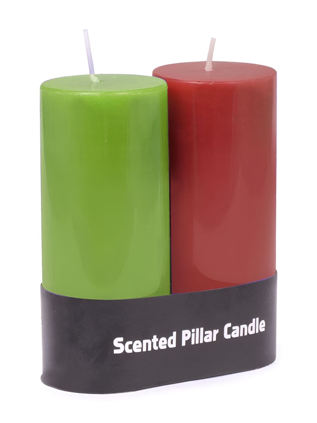 PEEPALCOMM Red & Green 2 pieces Pillar Candle-picture-43