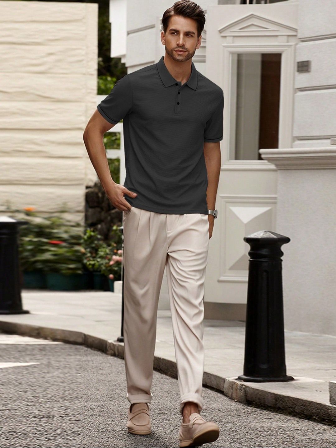 Buy SZN Polo Collar Short Sleeves Regular Fit T Shirt - Tshirts for Men ...