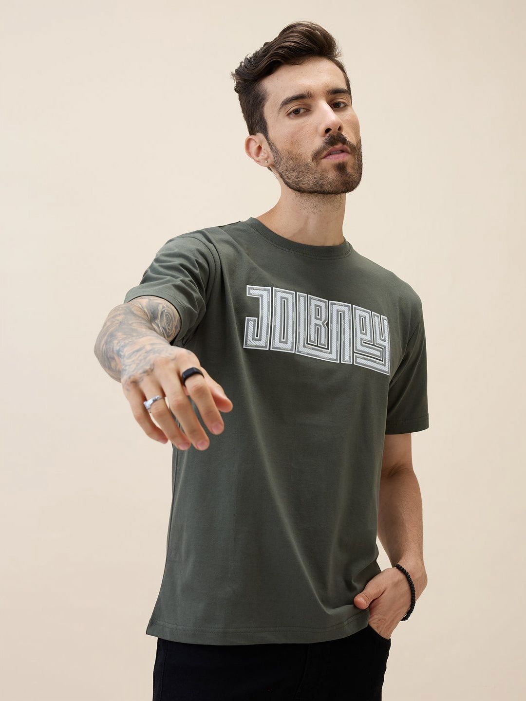 Status Quo Men Typography Printed Pure Cotton Applique T-shirt-picture-29