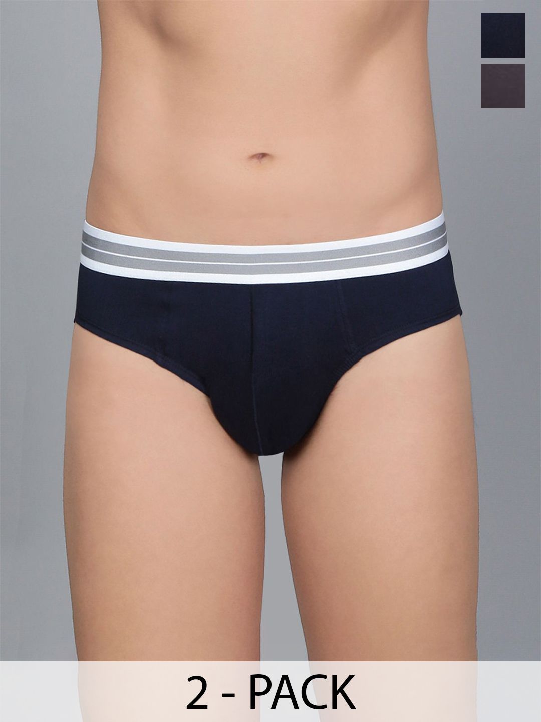 Mast & Harbour Pack Of 2 Ultra Soft Basic Briefs Mnh_003_BRF_NB_LGRGB_2PC-picture-32