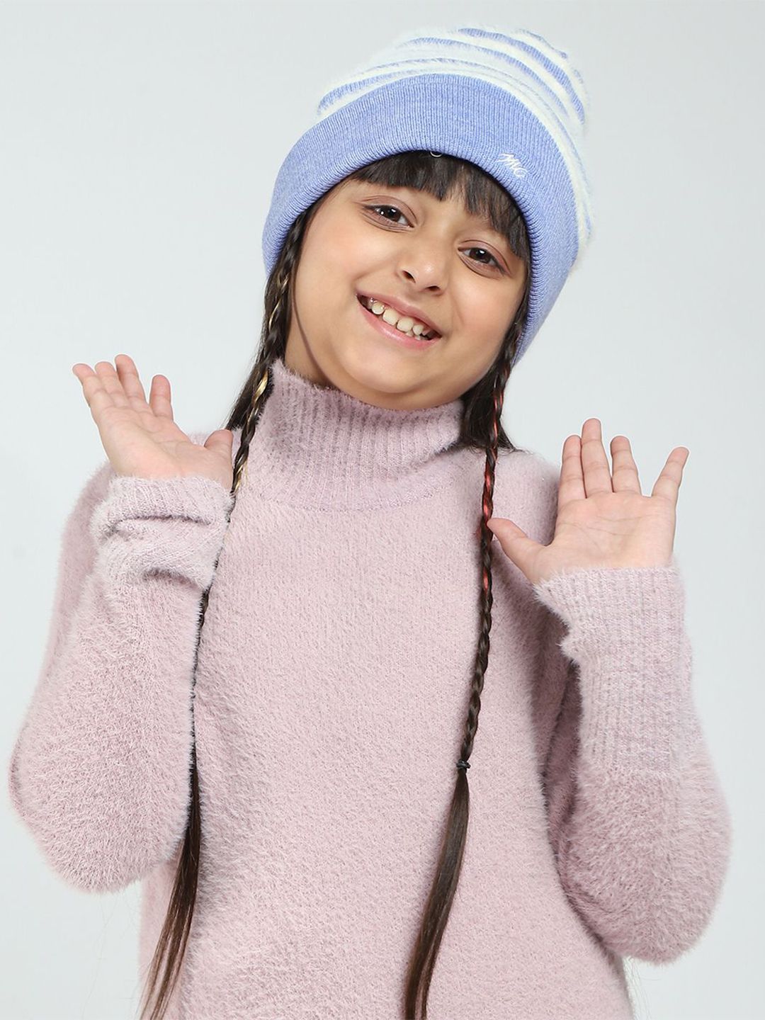 Monte Carlo Girls Colourblocked Woollen Beanie-picture-11
