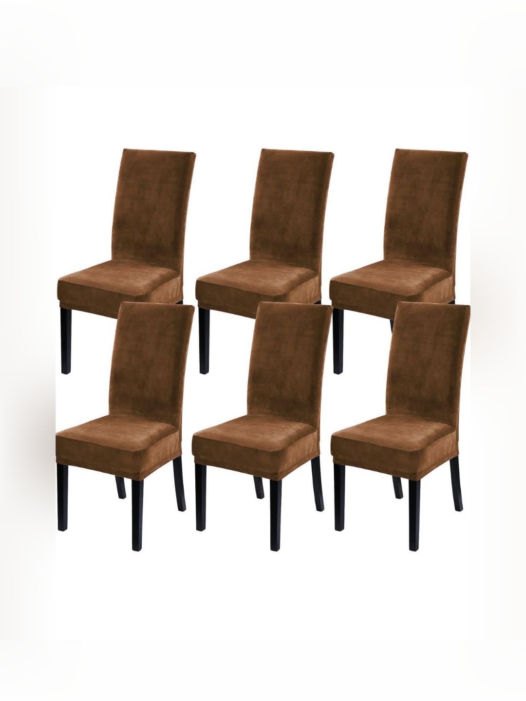 GIFTS ISLAND GIFTS ISLAND Set Of 6 Beige Chair Covers