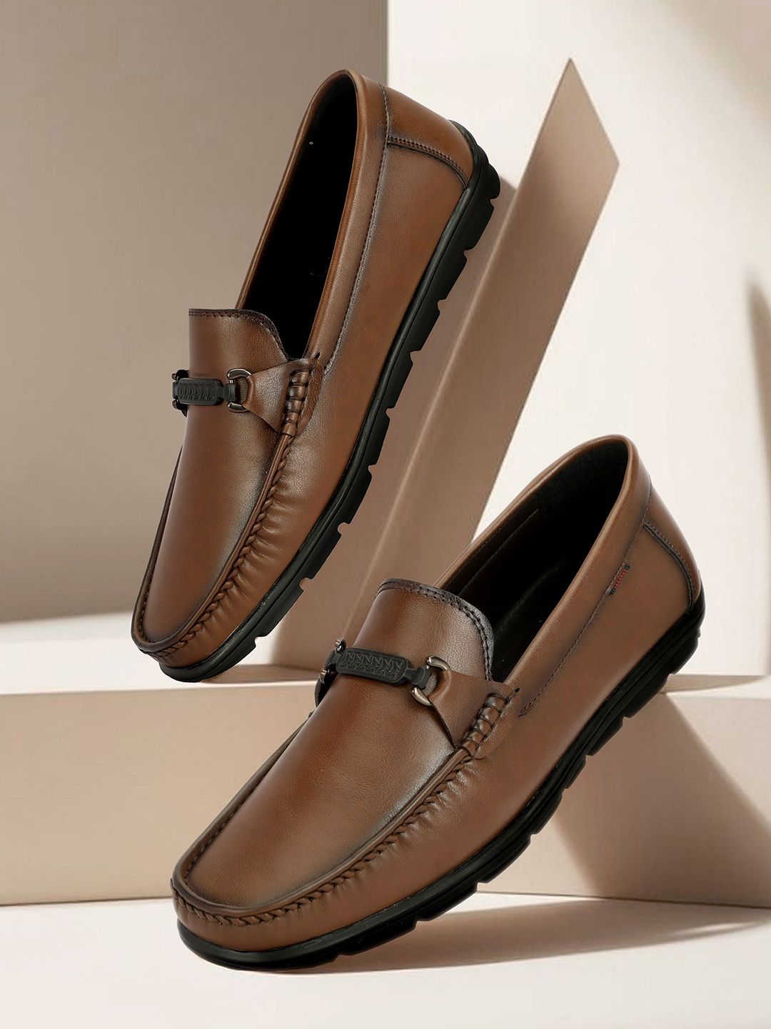 Mast & Harbour Men Slip-On Round Toe Loafers-picture-28