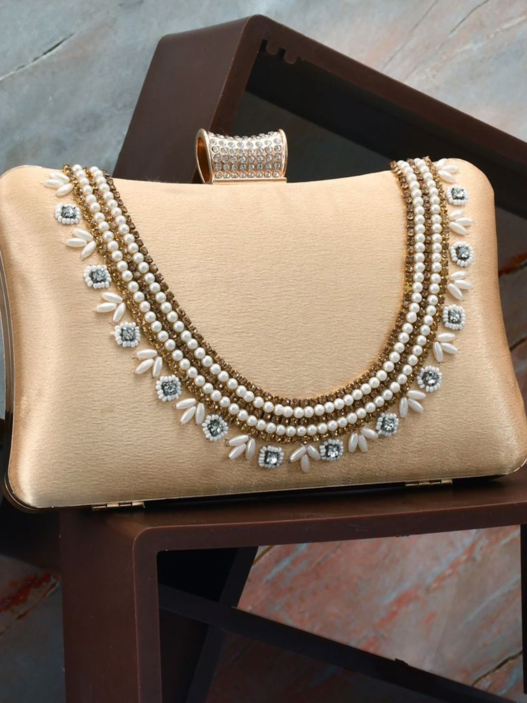 FOR THE BEAUTIFUL YOU Embellished Box Clutch-picture-31