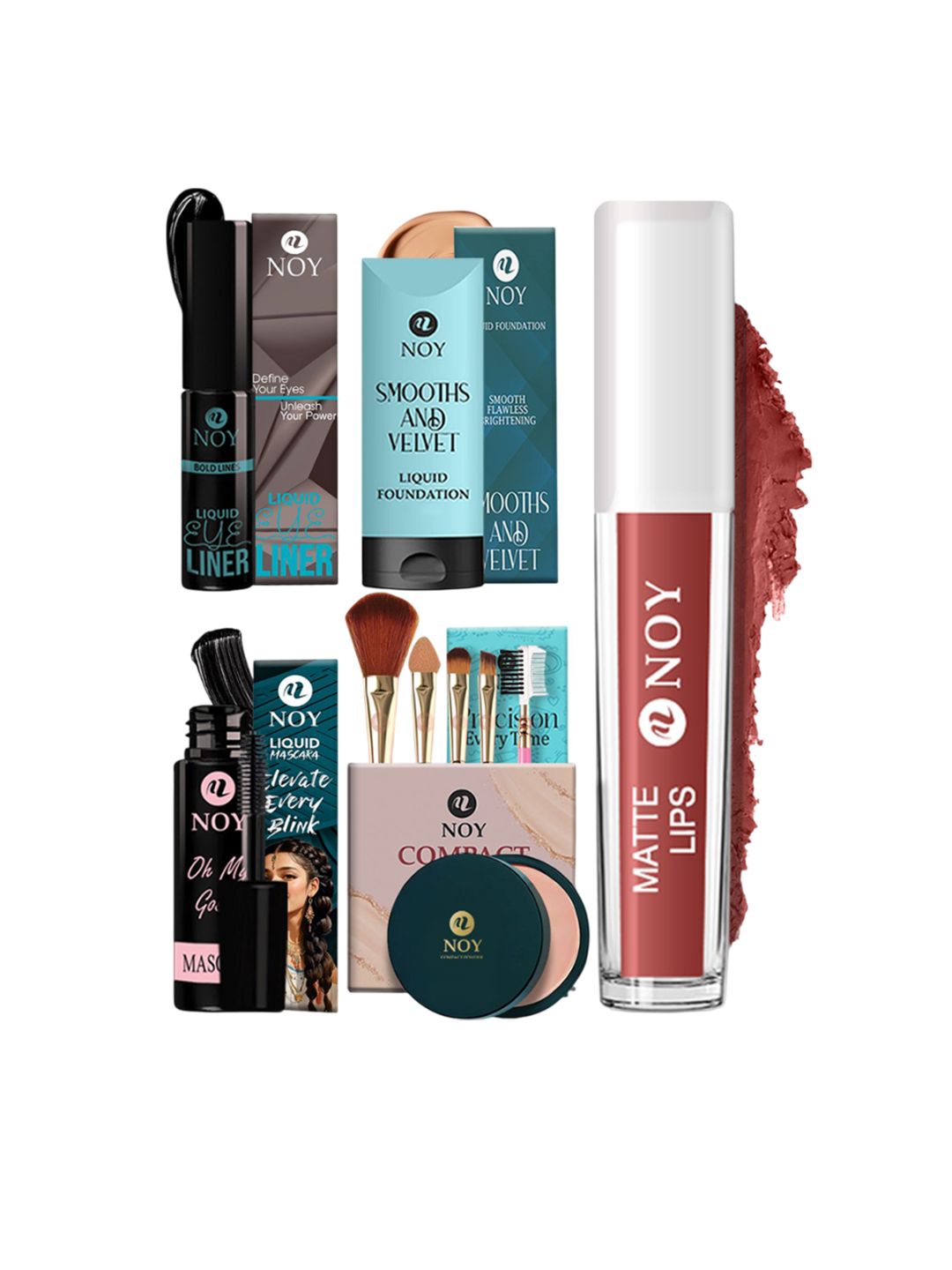 NOY Set Of 10 Long Lasting Waterproof Makeup Combo-picture-20