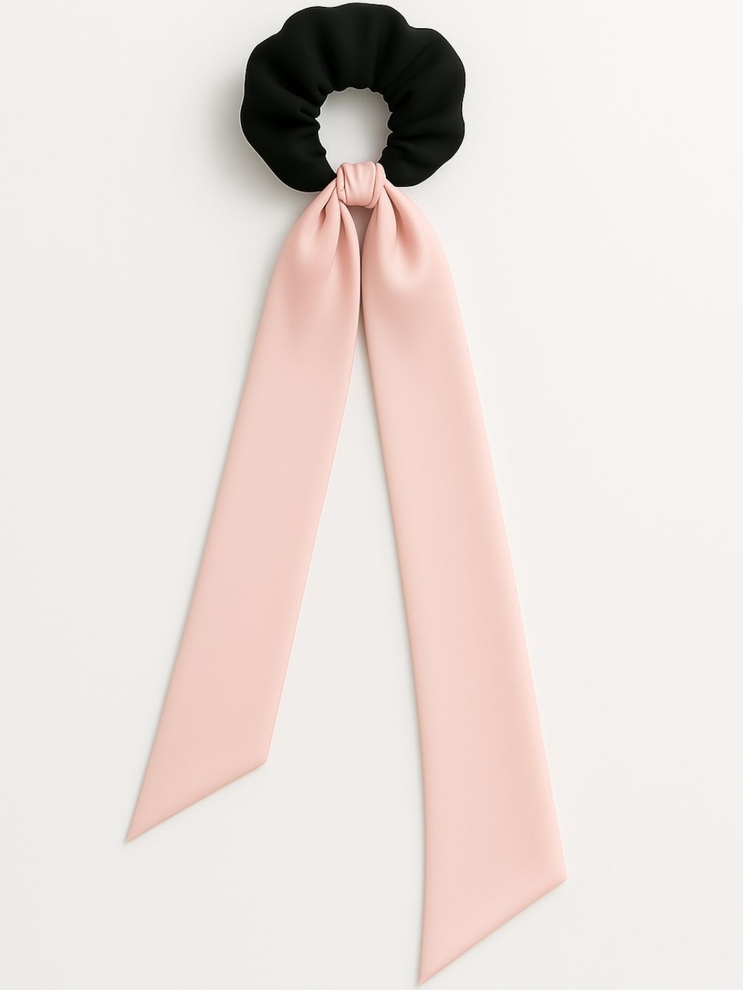 Mueras Women Long Tail Bow Knot Satin Silk Scrunchie-picture-16