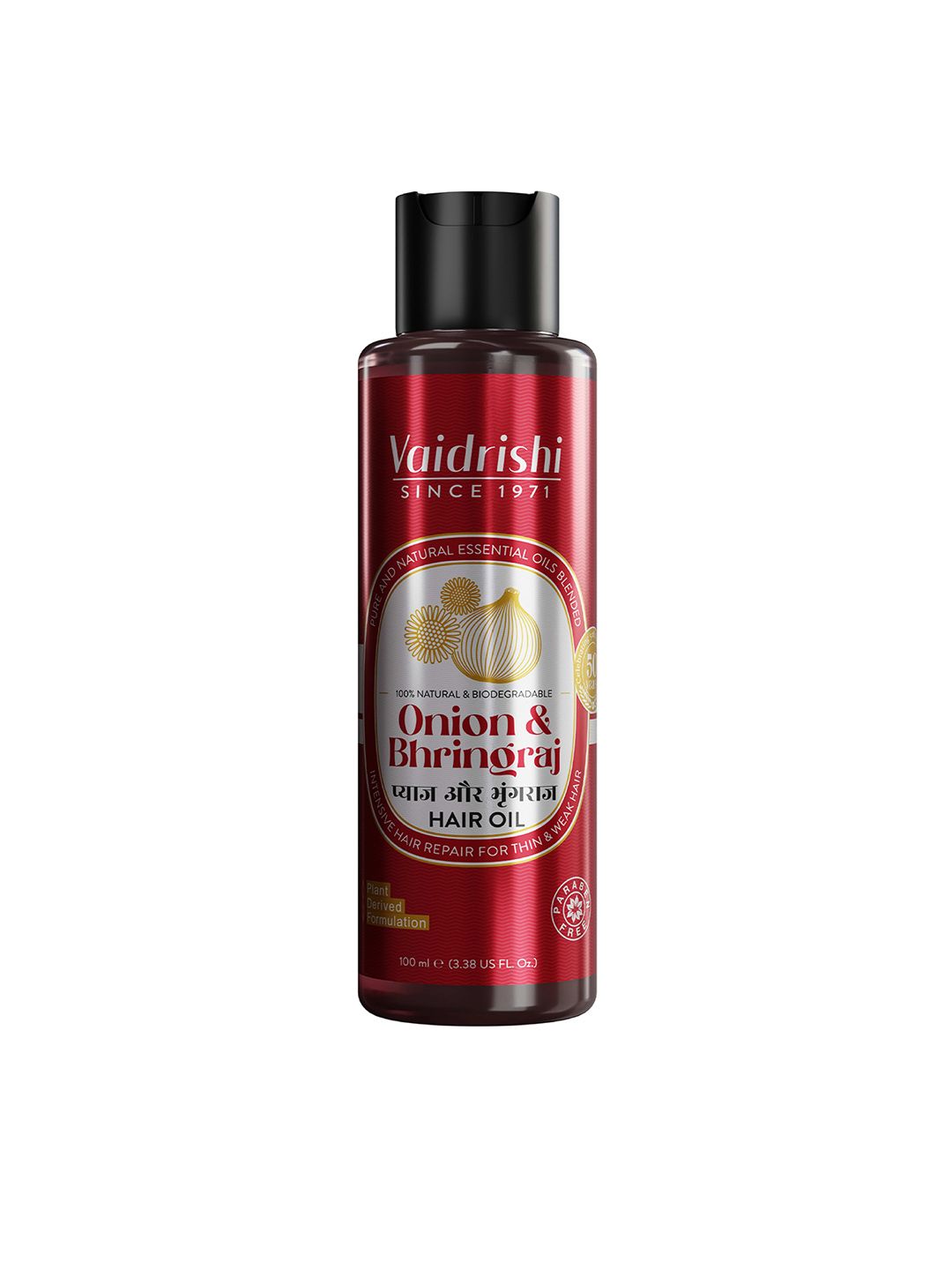 Vaidrishi Onion & Bhringraj Hair Oil For Hair Growth - 100 ml-picture-37
