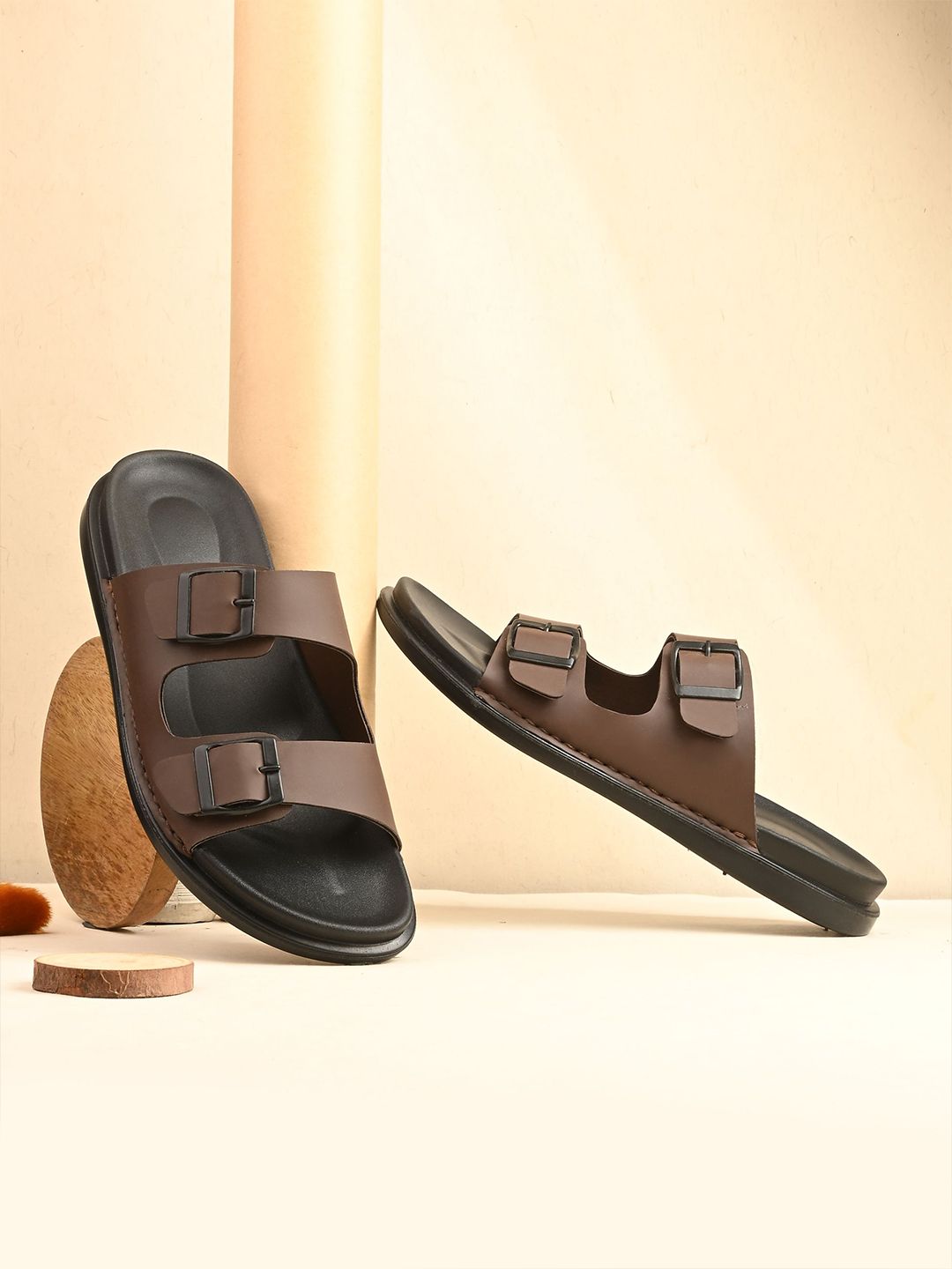MENGLER Men Leather Comfort Sandals-picture-36