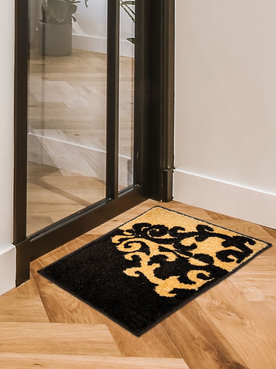 RANGOLI Dark-Brown & Beige Printed Anti Skid Doormat-image-39
