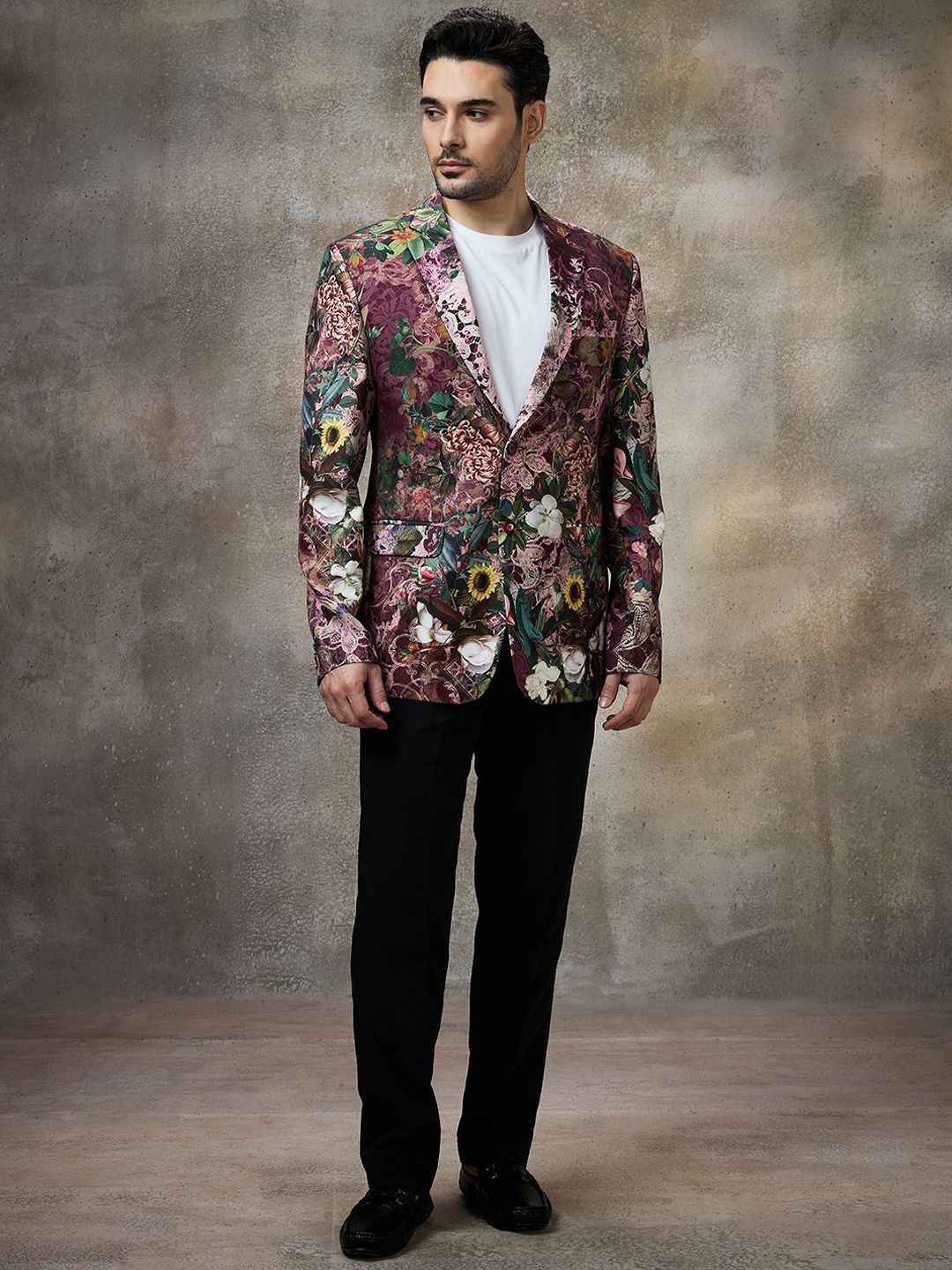 Rivaar By Rocky Star Men Printed Single Breasted Blazer-picture-16