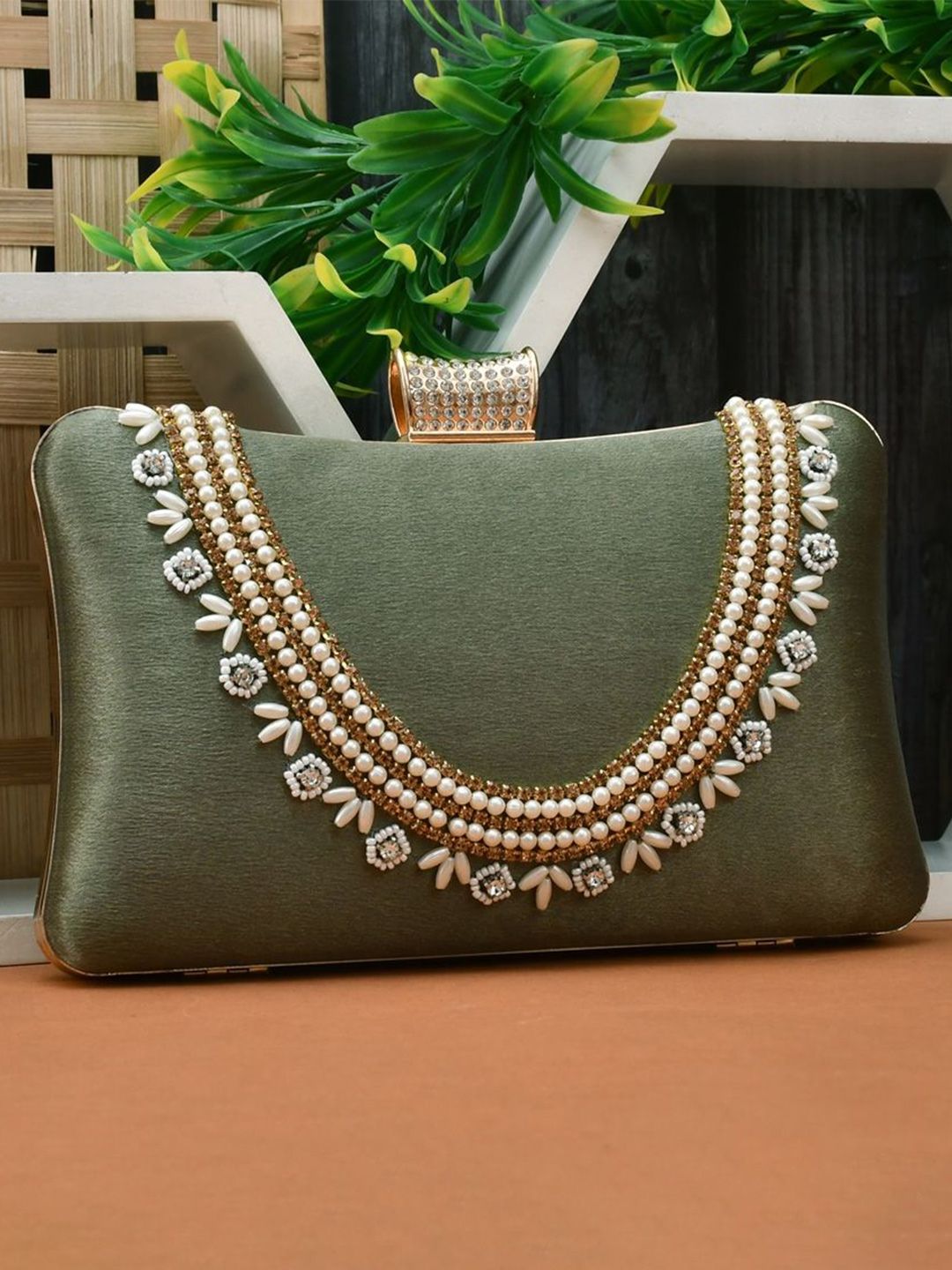 FOR THE BEAUTIFUL YOU Embellished Box Clutch-picture-33