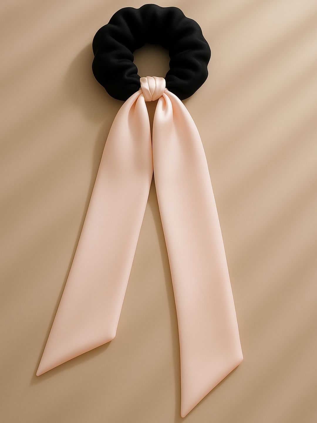 Mueras Women Satin Long Tail Bow Knot Scrunchie-picture-10